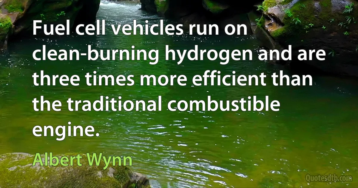 Fuel cell vehicles run on clean-burning hydrogen and are three times more efficient than the traditional combustible engine. (Albert Wynn)