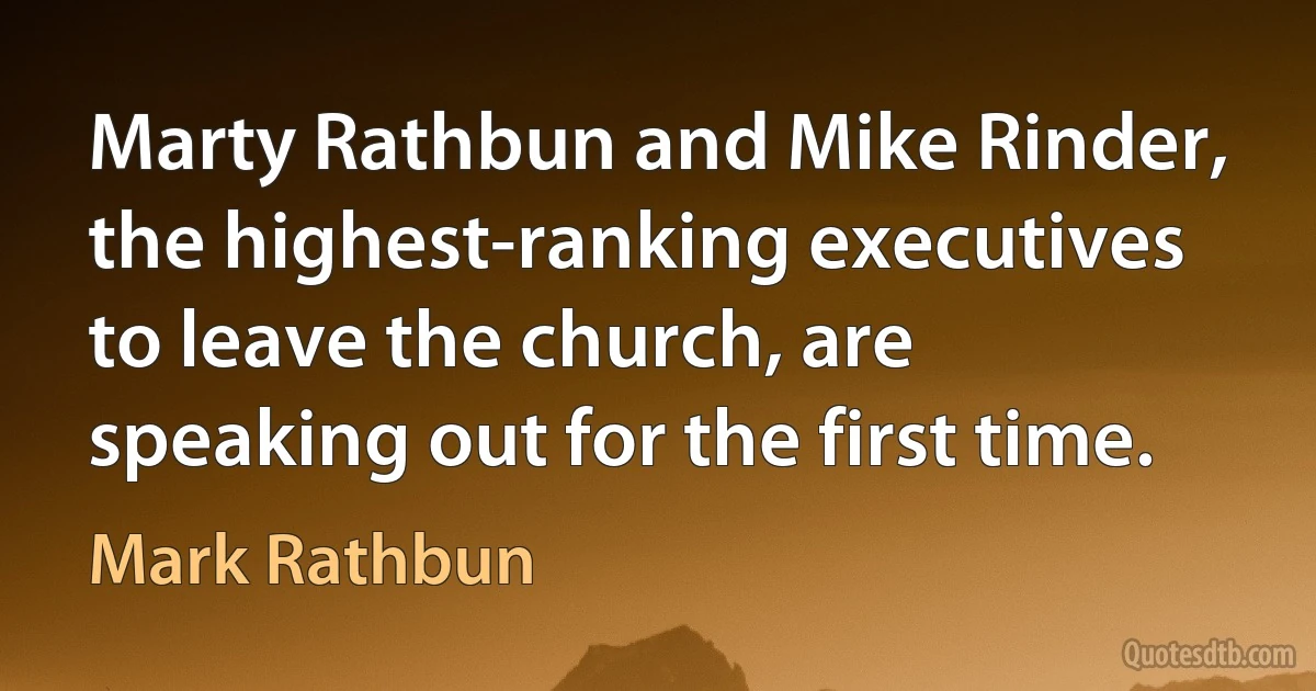 Marty Rathbun and Mike Rinder, the highest-ranking executives to leave the church, are speaking out for the first time. (Mark Rathbun)