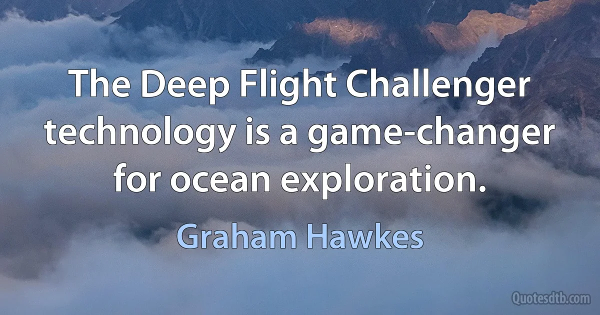 The Deep Flight Challenger technology is a game-changer for ocean exploration. (Graham Hawkes)