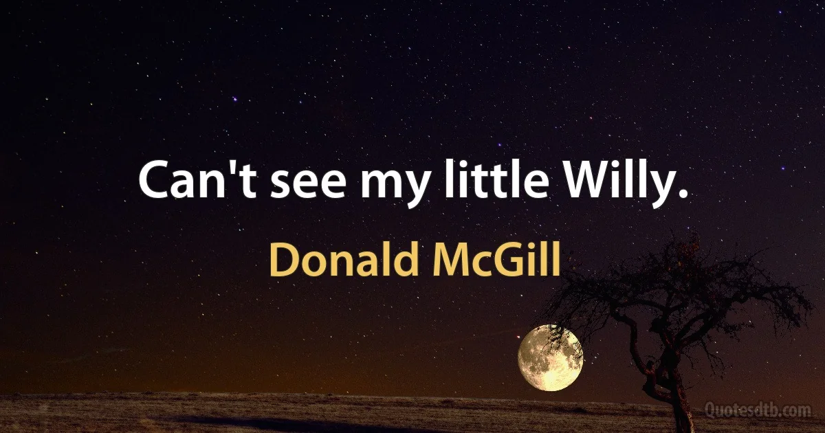 Can't see my little Willy. (Donald McGill)