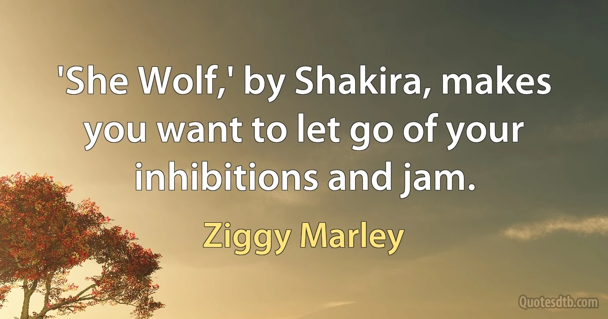 'She Wolf,' by Shakira, makes you want to let go of your inhibitions and jam. (Ziggy Marley)