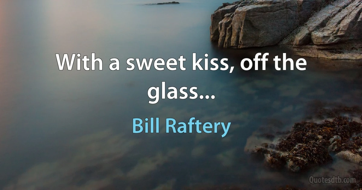 With a sweet kiss, off the glass... (Bill Raftery)