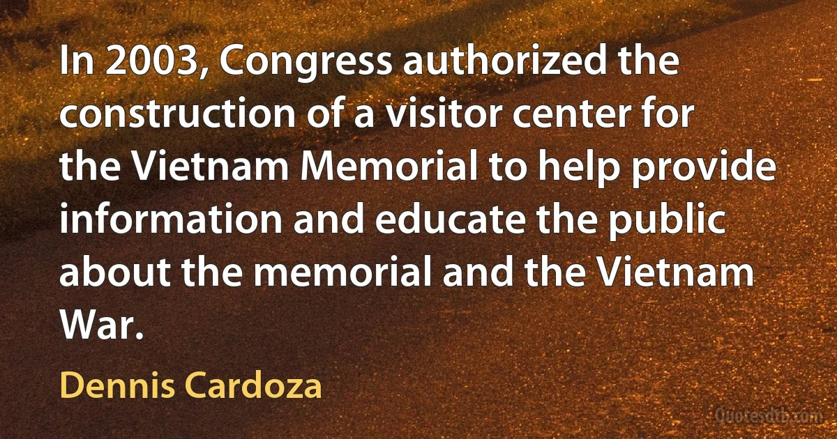 In 2003, Congress authorized the construction of a visitor center for the Vietnam Memorial to help provide information and educate the public about the memorial and the Vietnam War. (Dennis Cardoza)