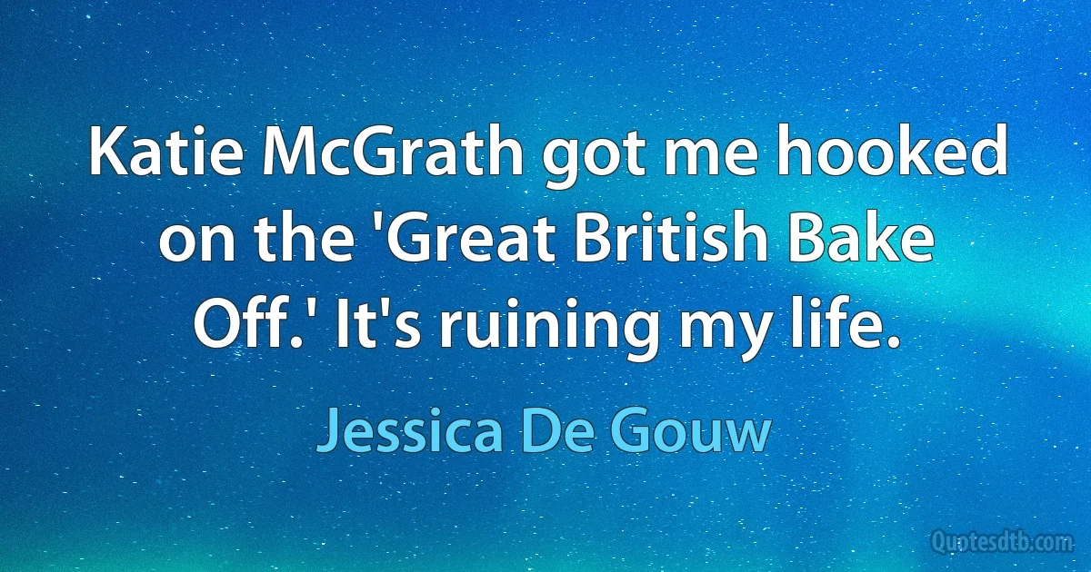 Katie McGrath got me hooked on the 'Great British Bake Off.' It's ruining my life. (Jessica De Gouw)