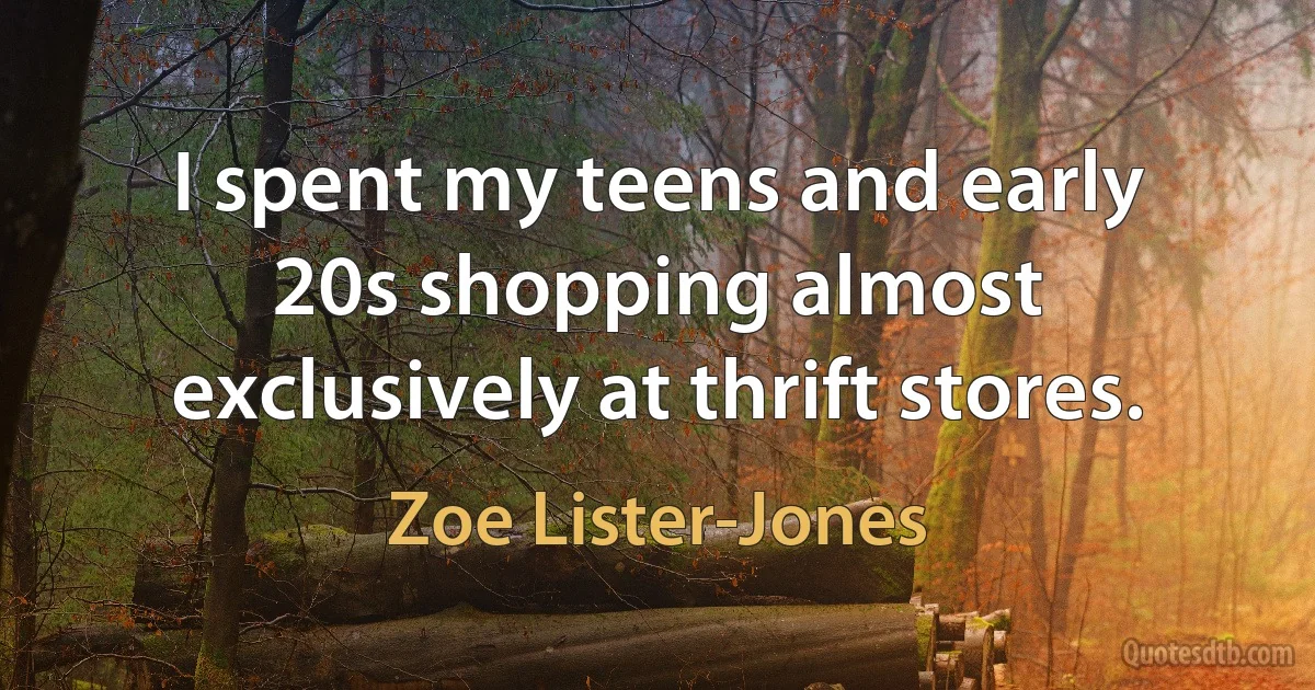 I spent my teens and early 20s shopping almost exclusively at thrift stores. (Zoe Lister-Jones)