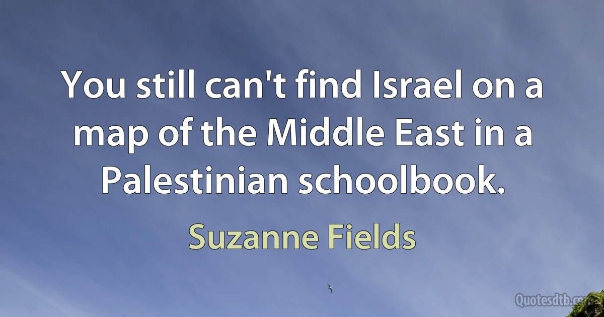 You still can't find Israel on a map of the Middle East in a Palestinian schoolbook. (Suzanne Fields)