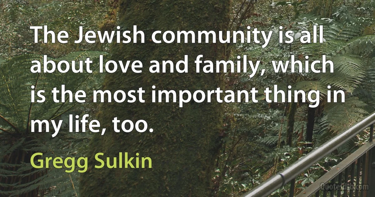 The Jewish community is all about love and family, which is the most important thing in my life, too. (Gregg Sulkin)