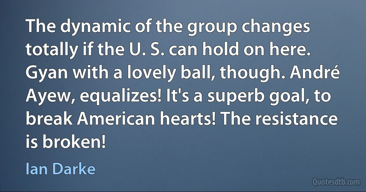 The dynamic of the group changes totally if the U. S. can hold on here. Gyan with a lovely ball, though. André Ayew, equalizes! It's a superb goal, to break American hearts! The resistance is broken! (Ian Darke)