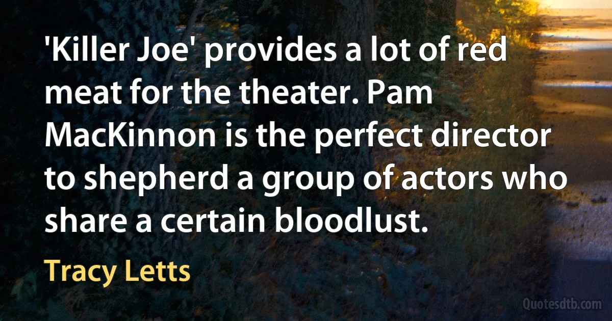 'Killer Joe' provides a lot of red meat for the theater. Pam MacKinnon is the perfect director to shepherd a group of actors who share a certain bloodlust. (Tracy Letts)