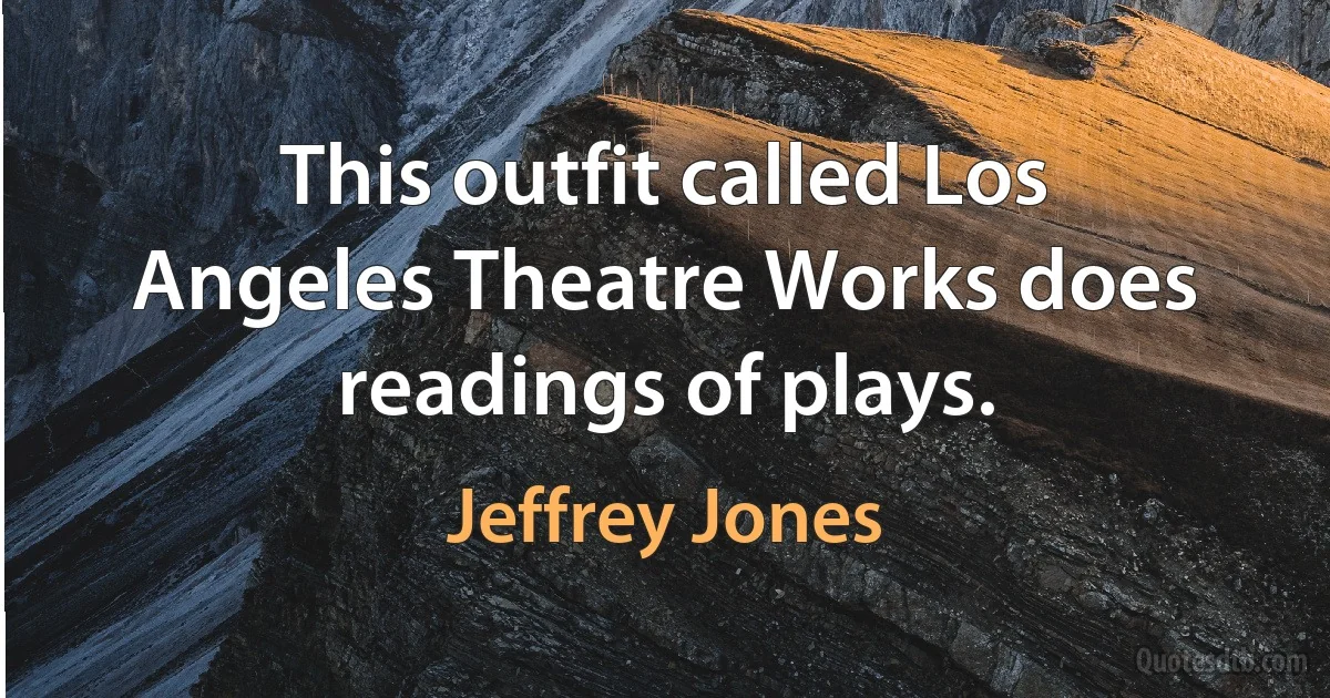 This outfit called Los Angeles Theatre Works does readings of plays. (Jeffrey Jones)