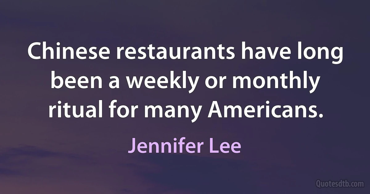 Chinese restaurants have long been a weekly or monthly ritual for many Americans. (Jennifer Lee)